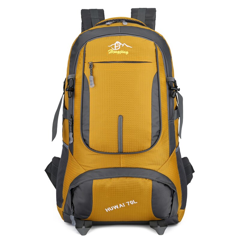 Camping Backpack Hiking Waterproof Trekking Bag Man/Woman Outdoor Travel Rucksack Cycling Daypacks Mountaineering Backpacks: Yellow