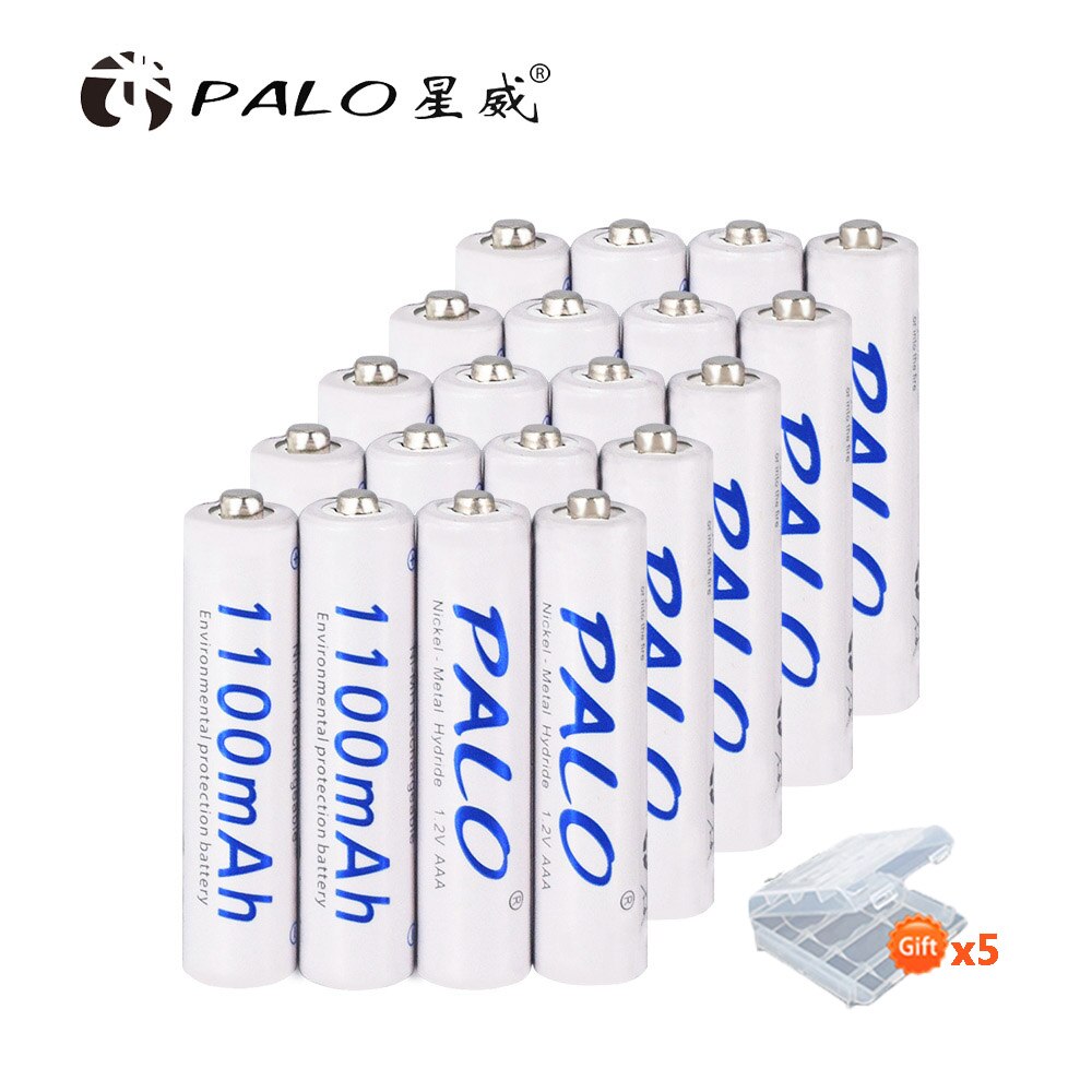 PALO 4-24 Stück AAA Akku AAA Akku 1,2 V Ni-MH 3A Batterien 1100 mAh NiMH Batterie Taschenlampe Batterien für Spielzeug: Gelb