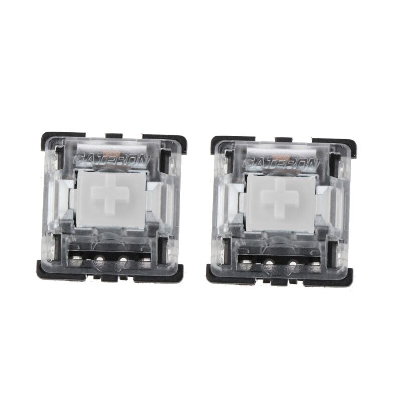 3 Pin Yellow Transparent Switch Transparent Case for Mechanical Keyboard Gateron MX 10Pcs