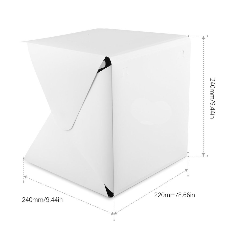 Studio 20CM Portable Folding Led Studio Mini Photography Light Box Photo Props Studio Props With USB cable