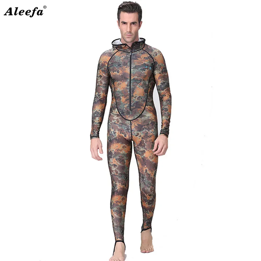 Maiô de pesca submarina, roupa de banho com proteção uv para homens e mulheres, maiô de elastano para mergulho