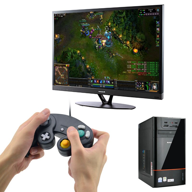PC USB Bedrade Controller Joypad Joystick Voor Nintendo Gamepads Voor NGC GC Voor MAC Computer Gamepad Voor Gamecube