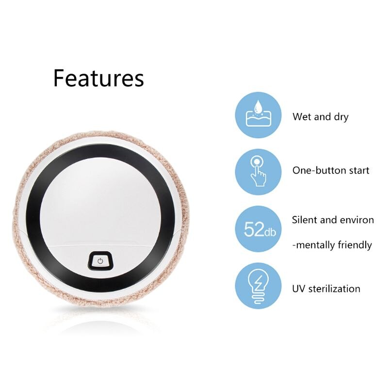 1 PC Sweeping Robot Vacuum Cleaner Filter Pet Hair Allergies Friendly Robotic Auto