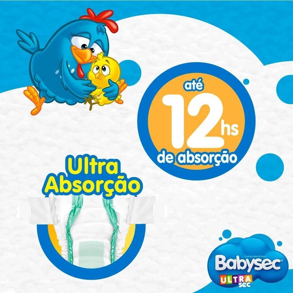 Fralda Descartável Ultra Sec Tam M/40 Un - Babysec