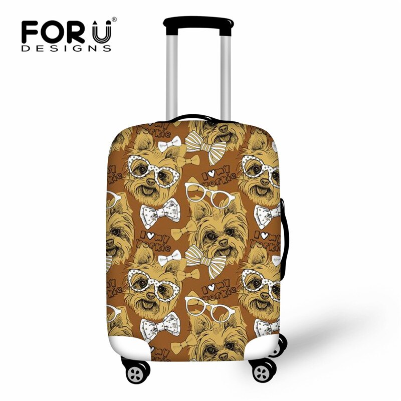 Luggage Cover - Elastic Waterproof Dustproof Suitcase Protector - Yorkshire Terrier Print: HK4030 / XL