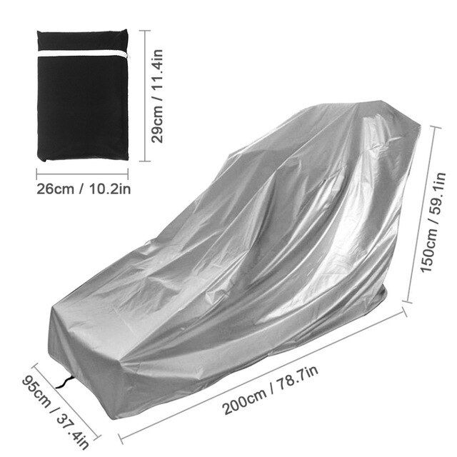 Elektrische Laufband Abdeckung Universal--Falten 210D Wasserdichte Staubdicht Laufende Maschine Abdeckungen gehen Pad Schild 200X150X95 cm: Silber