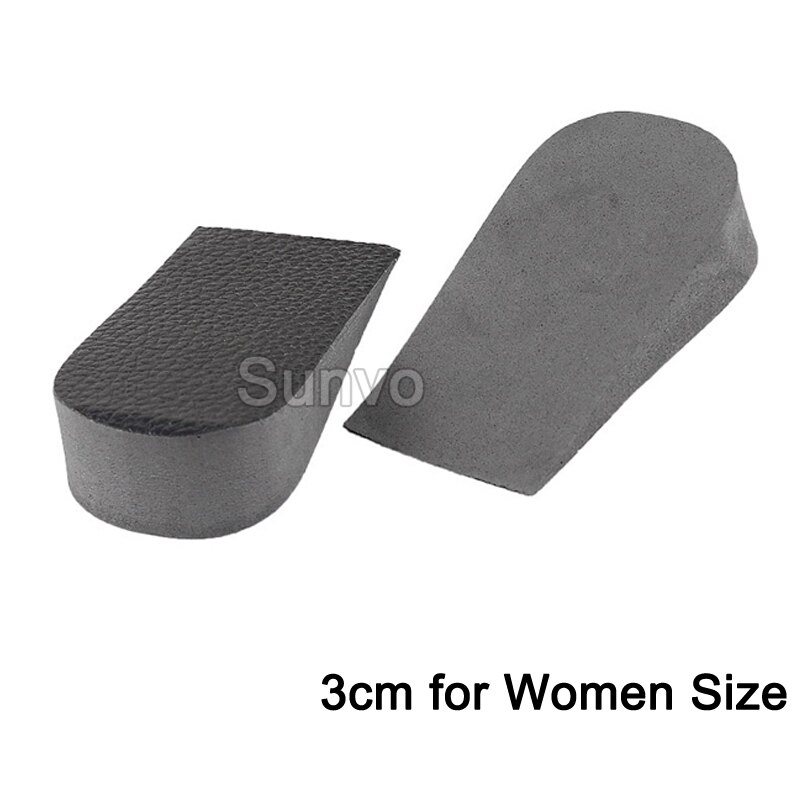 Sunvo niewidzialny wkładka podwyższająca dla mężczyzn kobiety podeszwa buta pół pięty podnieś wysokość wkładki ortopedyczne wkładki wysokie plastry robić stóp: 3cm Height for kobiety