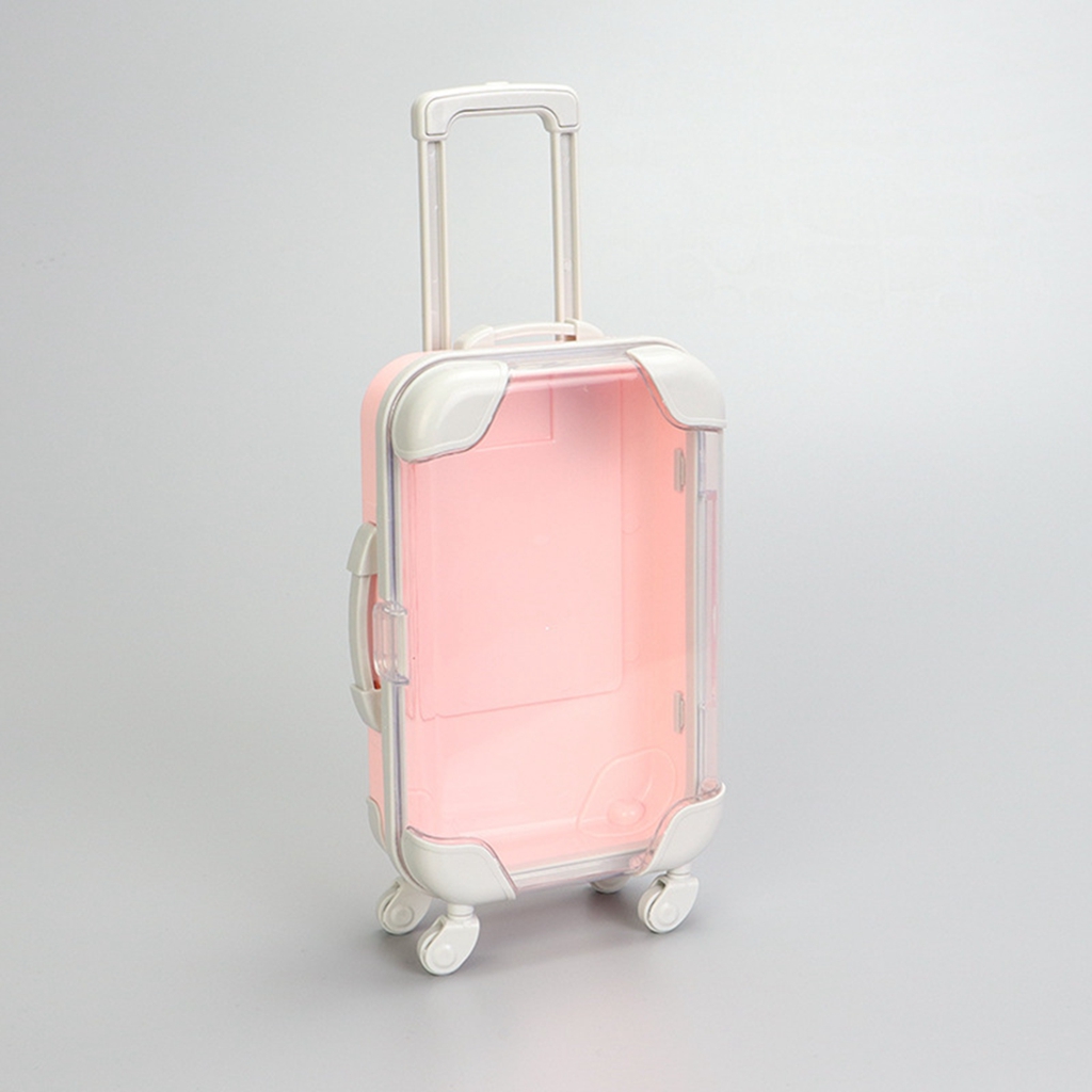 Dollhouse Miniature Scene Decoration Mini Simulation Suitcase For Small Luggage Doll Accessories Toys: Chocolate