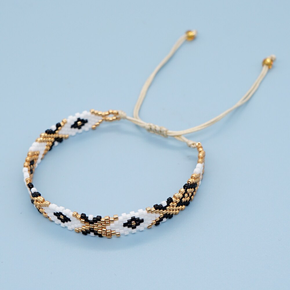 Go2Boho Evil Eye bracciale gioielli di Moda tessuti fatti a mano Miyuki perline Pulseras Mujer Moda bracciali regolabili per donna