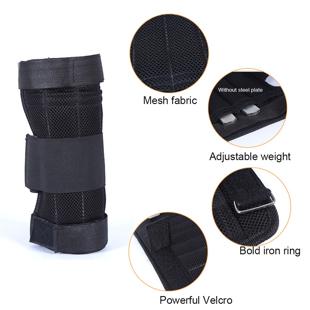 2PCS Jogging Sandbags Walking Running Adjustable Home Ankle Weights Leg Workout Equipment Weight Training with Magic Sticker