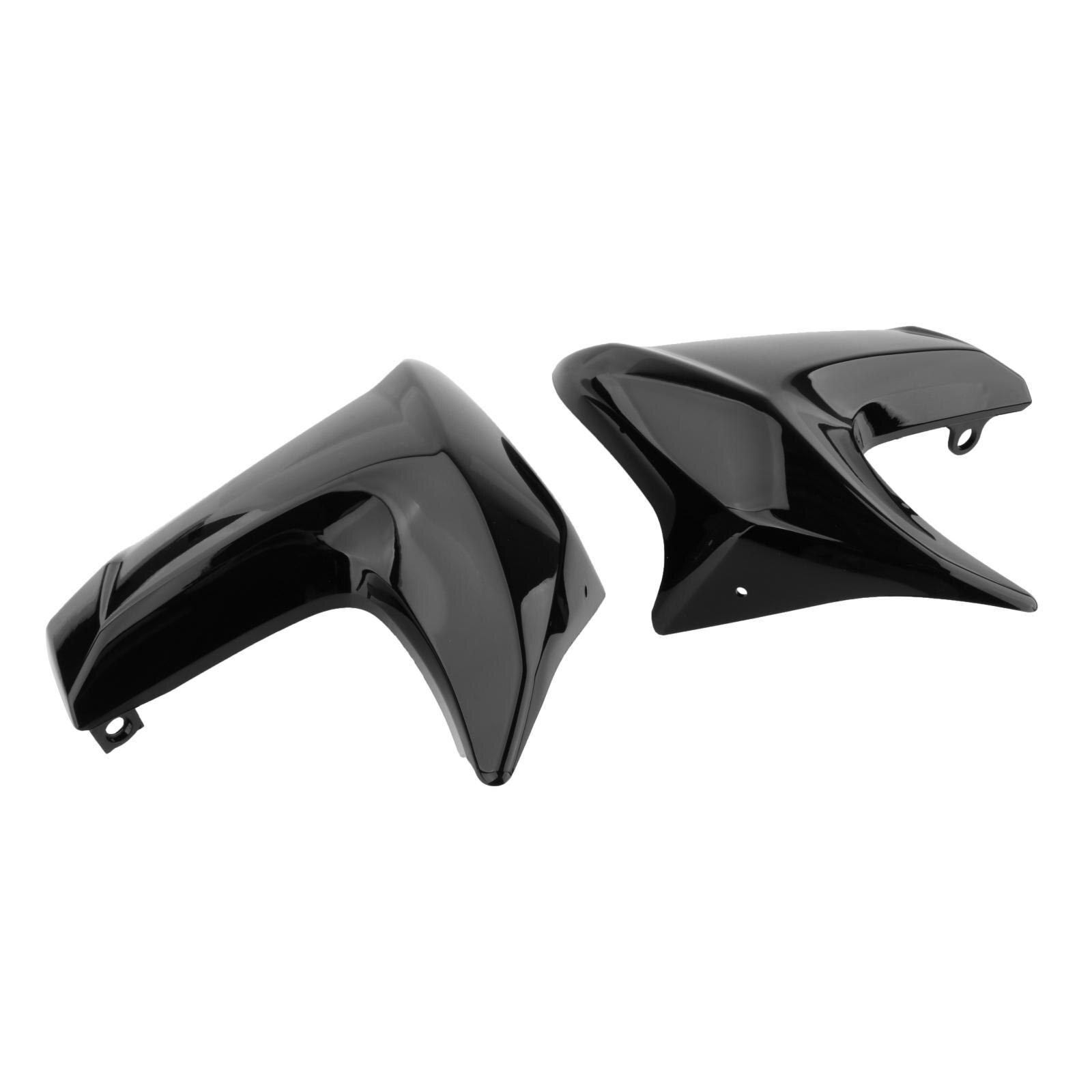 2x Radiator Cover Kuip Voor Kawasaki ER6N Reparatie Onderdelen: Gloss Black 