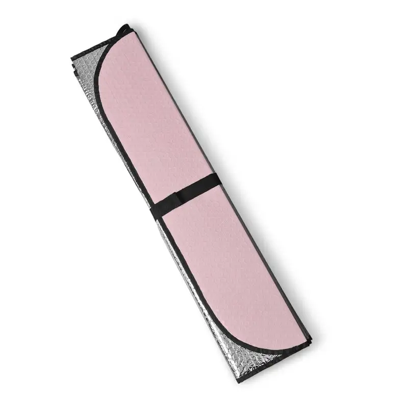 Solskydd för vindruta, söt rosa bilskydd för kvinnor, solskydd för fordon, rosa bildekor rosa biltillbehör rosa solskydd