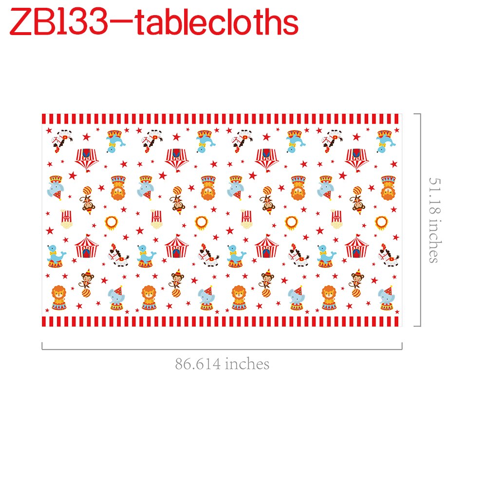 44pcs/set Baby Circus Animals Lion Carnival Party DIY HAPPY BIRTHDAY Party Photobooth Props Backdrops Baby Shower Decorations: ZB133