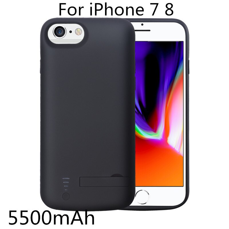 Batterie Ladegerät Fall Für iPhone 11 Pro Max 6 6s Plus 7 8 Plus X XR XS Max 100% batterie Fall Abdeckung Dünne 5000-8000mAh Power Bank