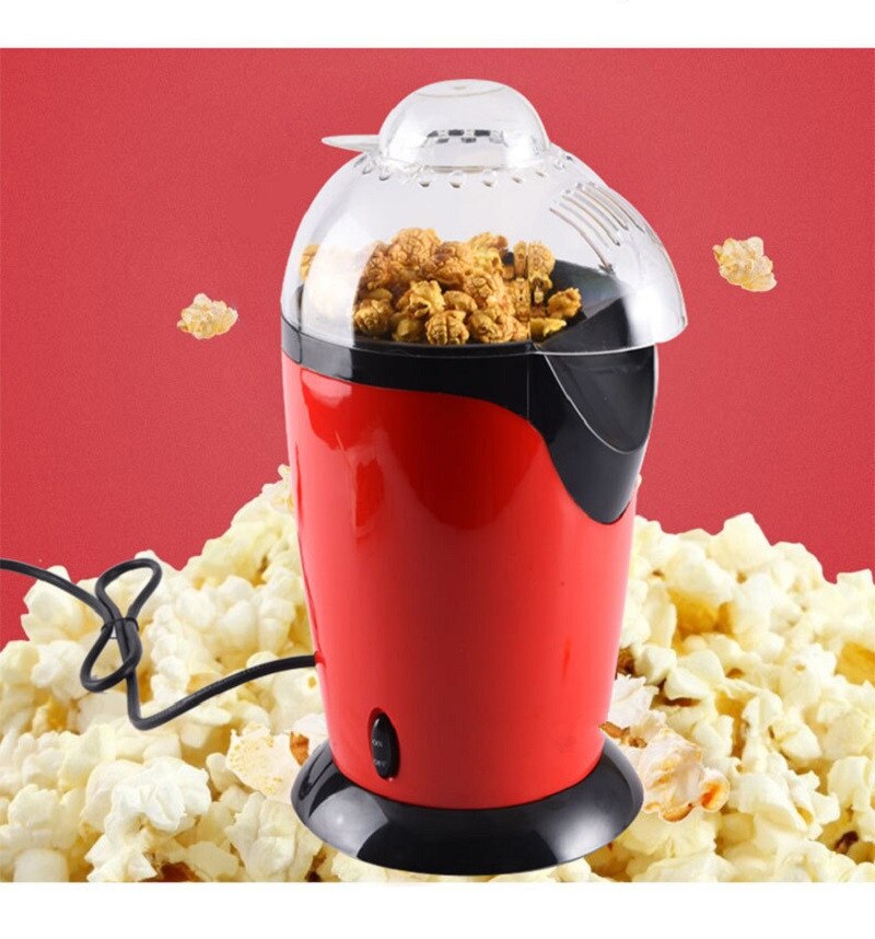 Draagbare Elektrische Popcorn Maker Huishoudelijke Popcorn Makers Air Corn Popper Geschikt Diy Elektrische Popcorn Thuis Makers Eu Plug