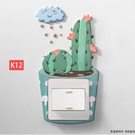 Pegatinas 3d Adesivos De Parede Switch Stickers Naklejki Children&#39;s Room Autocollant Mural Glow In The Dark Adesivi Home Decor: K12