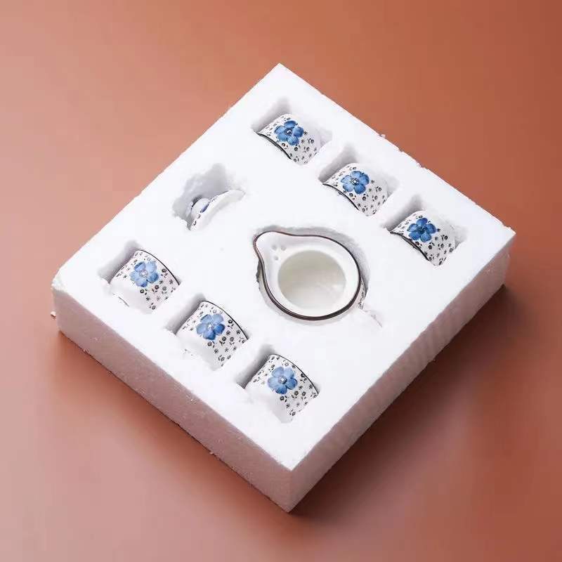 Luxury Chinese-style Tea Set Ceramic 7-piece Set Teapot Teacup Teapot Full Set of Ceramic Kung Fu Tea Set For Making Tea