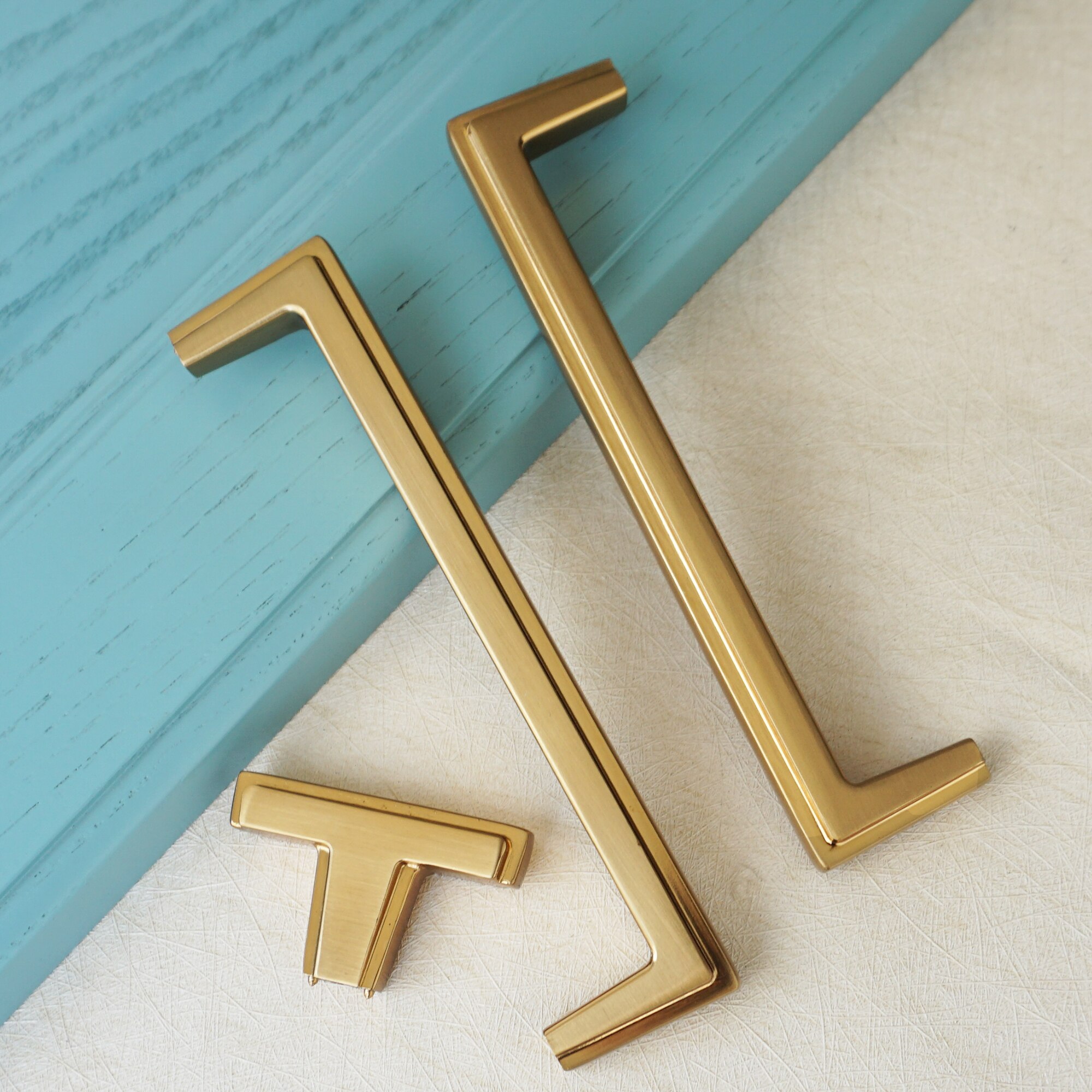 5 "Champagne Gold Metal Schuifladegrepen Knoppen Deurklink Keukenkast Handvat Garderobe Handvat Furnitur Hardware Decoratie