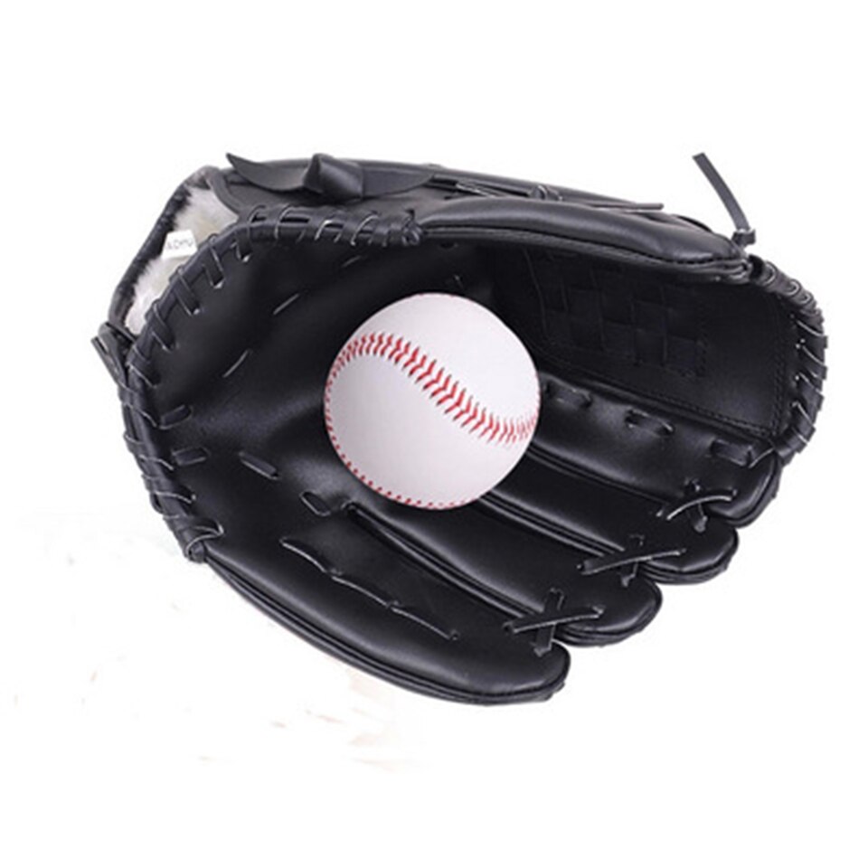 Guante de béisbol 10,5 ", 11,5", 12,5 "Equipo de práctica de softbol cómodo y duradero de mano izquierda para entrenamiento de hombre adulto y Mujer