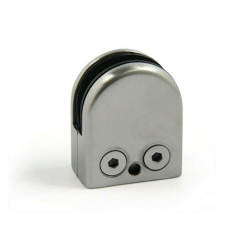 1pc Stainless Steel Glass Clamp Holder For Window Balustrade Handrail Window Balustrade Staircase L/M/S Size