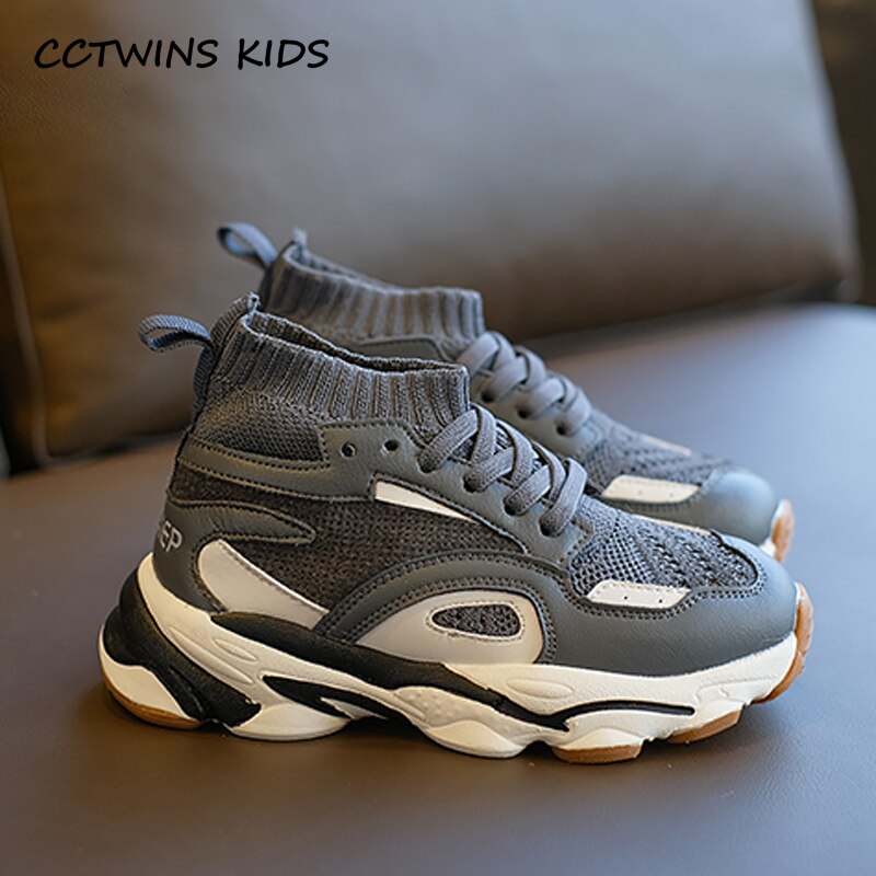 CCTWINS freundlicher Schuhe Frühling Baby Mädchen Hohe Schuhe Jungen Sport Turnschuhe freundlicher Gittergewebe Unterhose Auf lässig Trainer FH2729: Grau / 9.5