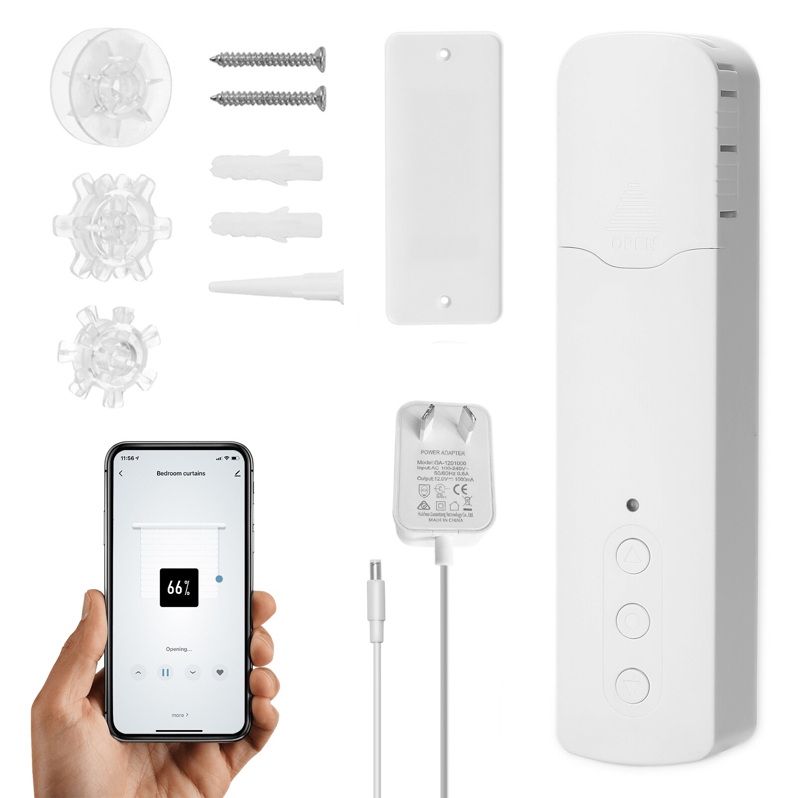 Tuya Wifi Gordijn Motor Intelligente Home Elektrische Gordijn Motoren App Controle Voice Control Rustig Met Alexa Google Thuis: AU PLUG