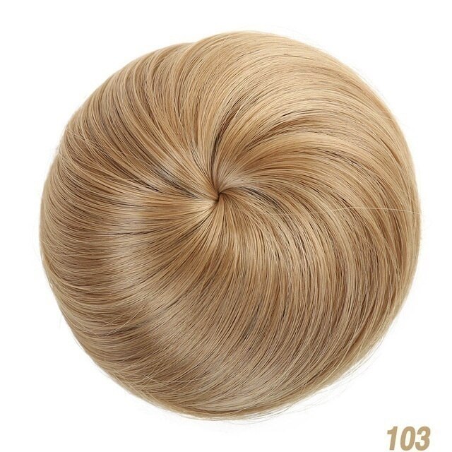 LUPU Synthetic Hair Bun Chignon Clip In Hair Extension Hairpiece Elastic Band Donut Roller High Temperture Fiber For Women: 103