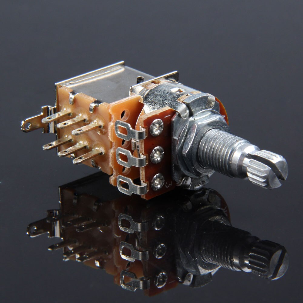 A500K B500K A250K B250K Push Pull Control Pot Potentiometer for Electric Guitar/Bass Volume Push Pull Control Pot Potentiometer