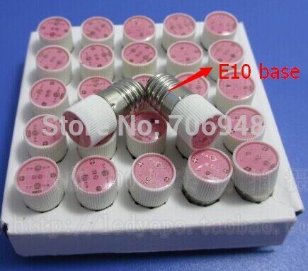 mix color E10 LED indicator light 24v