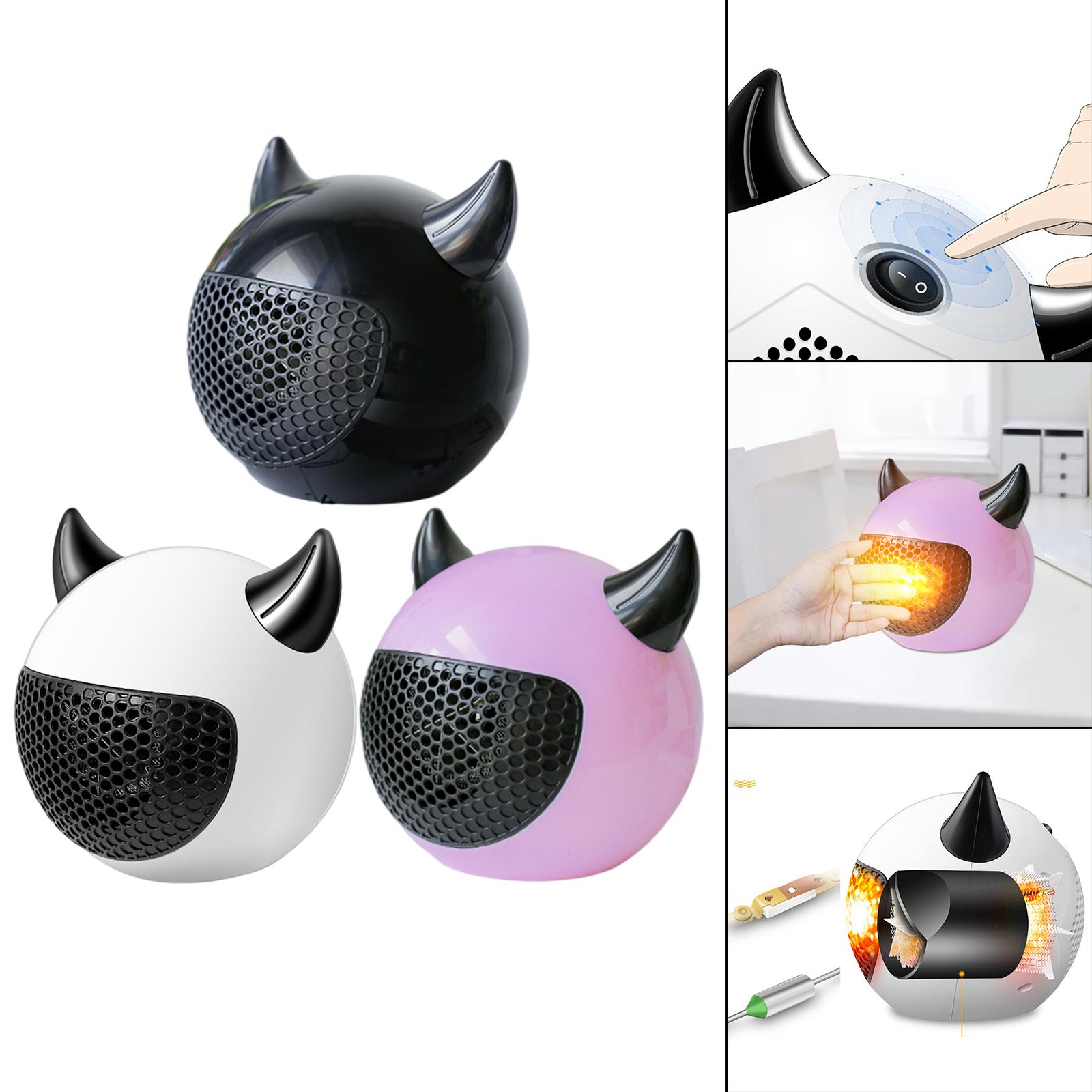 Portable Desktop Heater Space Heater Fast Heating Overheat Protection Low Noise Warmer Mini Radiator for Home Nursery Winter