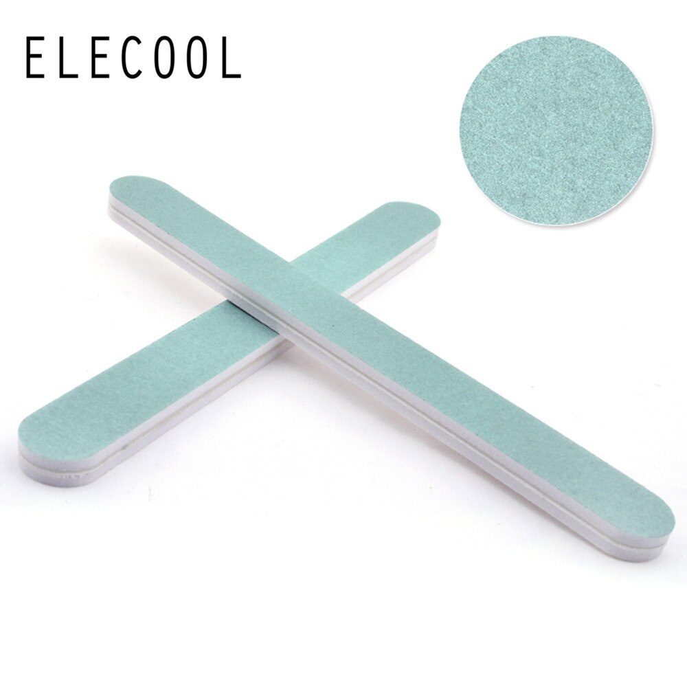 ELECOOL 2 stks Professionele Nail File Buffer Polijsten Blok Schuren Nail Art Manicure Spons Tegenslag Nail Art Gereedschap