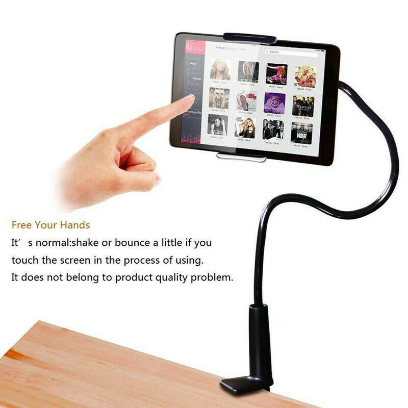 Flessibile 360 ° di Lazy Bed Desk Supporto Del Telefono e Espositori e Alzate A Collo di Cigno Supporto Del Basamento Per iPad Tablet Android