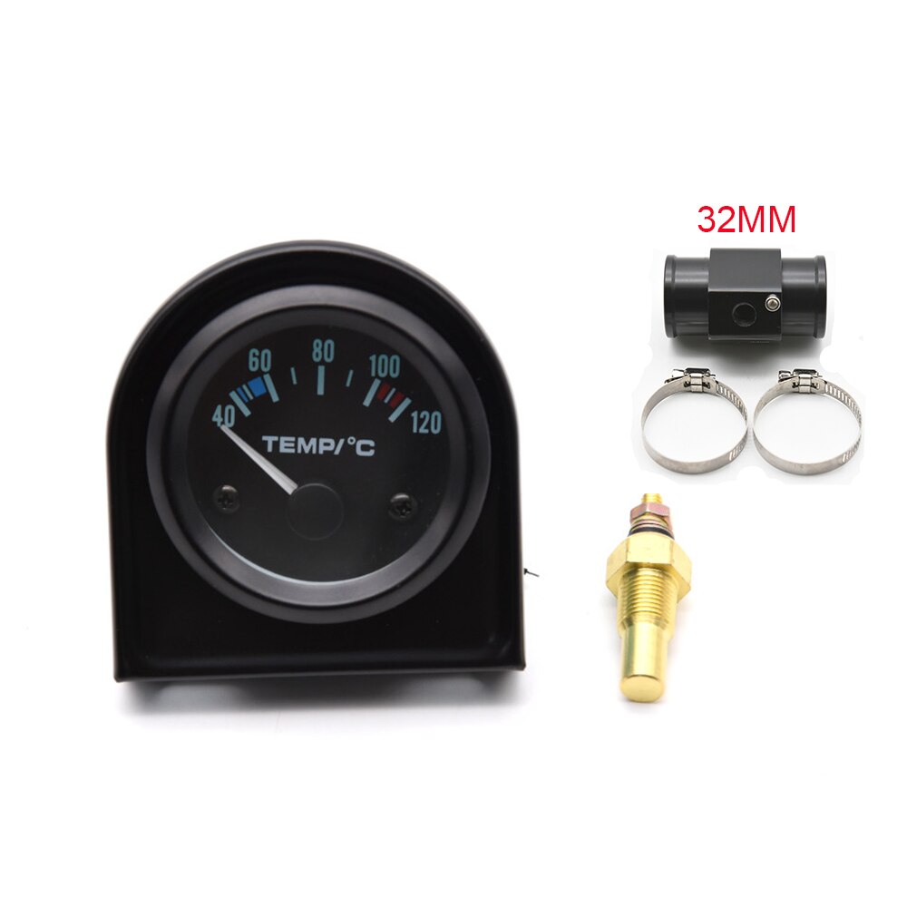 52mm Gauge Car Motor Water Temperature Gauge 40-120 C Water Temperature Gauge Adaptor Joint Pipe Sensor Radiator NPT 1/8: 32mm