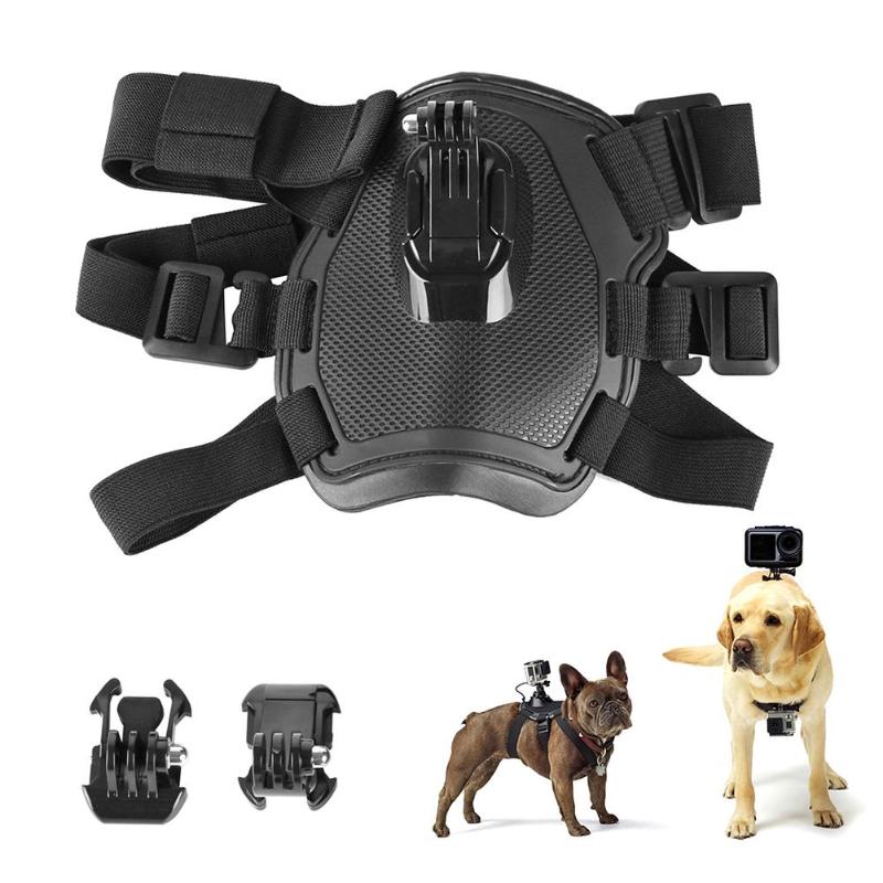 Arnés ajustable para perros, correa de pecho para cámara GoPro Hero 7 5 6 4 Session para GoPro Hero 7 6 5 4 Xiaoyi Cámara deportiva