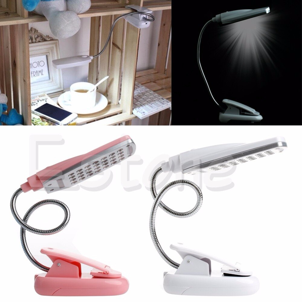 1 Pc Flexibele Usb 28 Led Light Clip-On Naast Bed Tafel Bureau Leesboek Lamp # K4U3X #