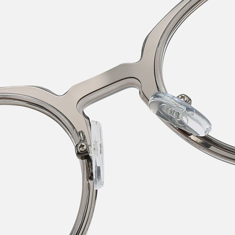 Vintage Eyewear Bril Frame Clear Glazen Half Frame Metalen Brillen Optische Bril Casual Frame Studenten Nep Bril