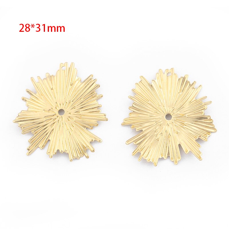 20pcs Raw Brass Leaf Charms Leaves Earring Hanging Charms Handmade Earrings Jewelry Findings Aceessories: large