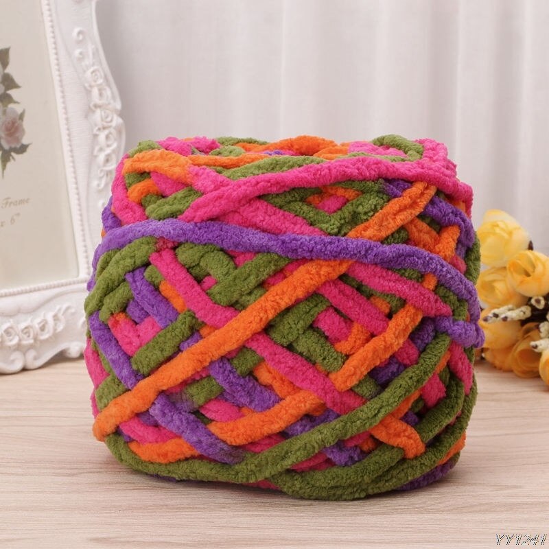 2022 100g/1ball Soft Cotton Hand Knitting Yarn Chunky Woven Bulky Crochet Worested