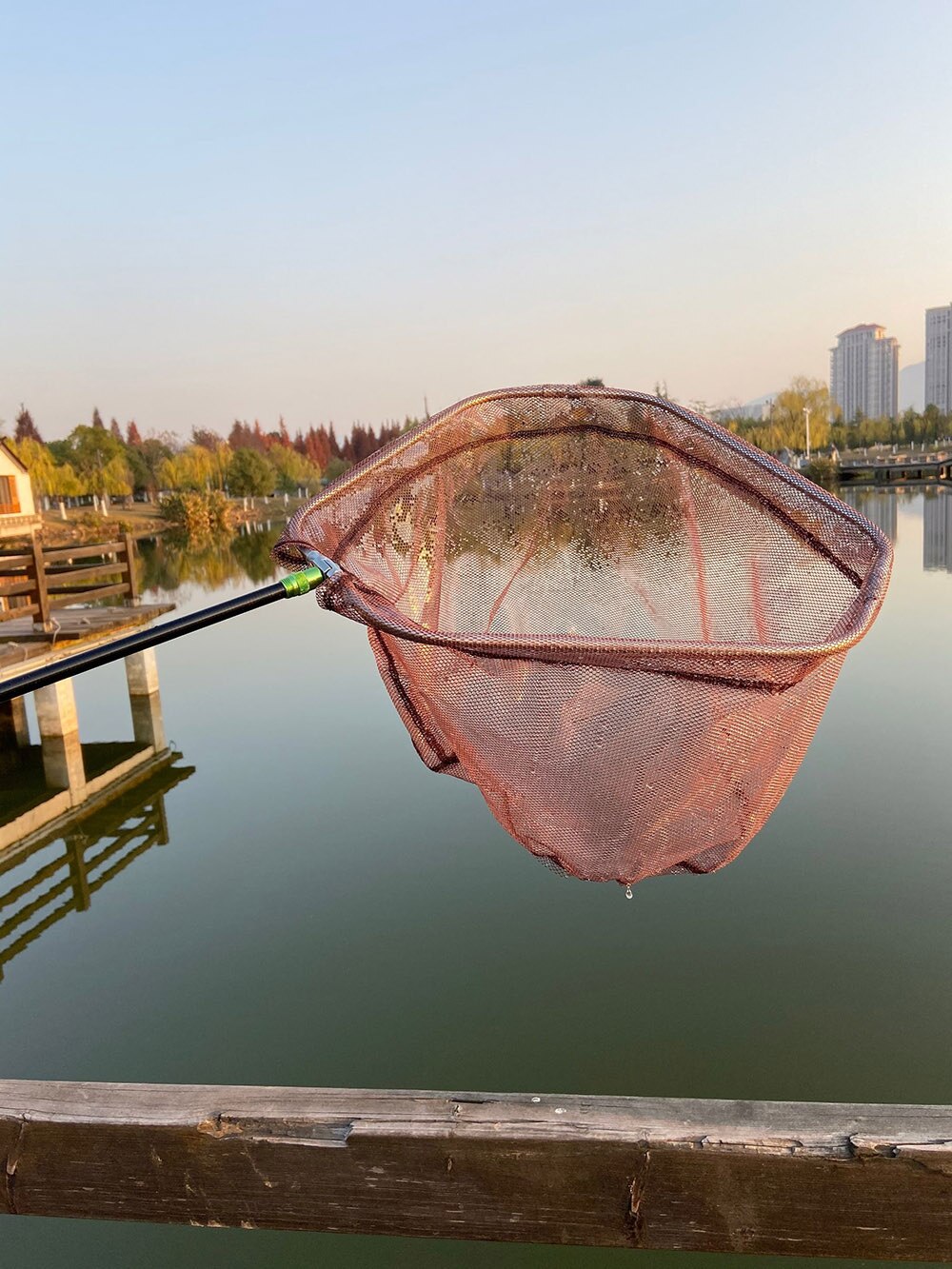 JOSBY 4M 3M 2.1M Fishing landing hand Nets Folding Carbon rod Nylon Collapsible steel Tackle tank Hole Depth Dipfor fishing