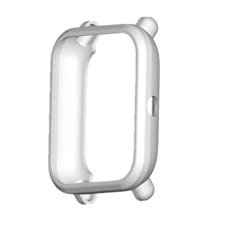 FIFATA TPU Protective Case Bumper For Xiaomi Amazfit Bip U / Bip / POP Smart Watch Cover Edge Frame Shell For Huami Amazfit BipU: White / Amazfit Bip U
