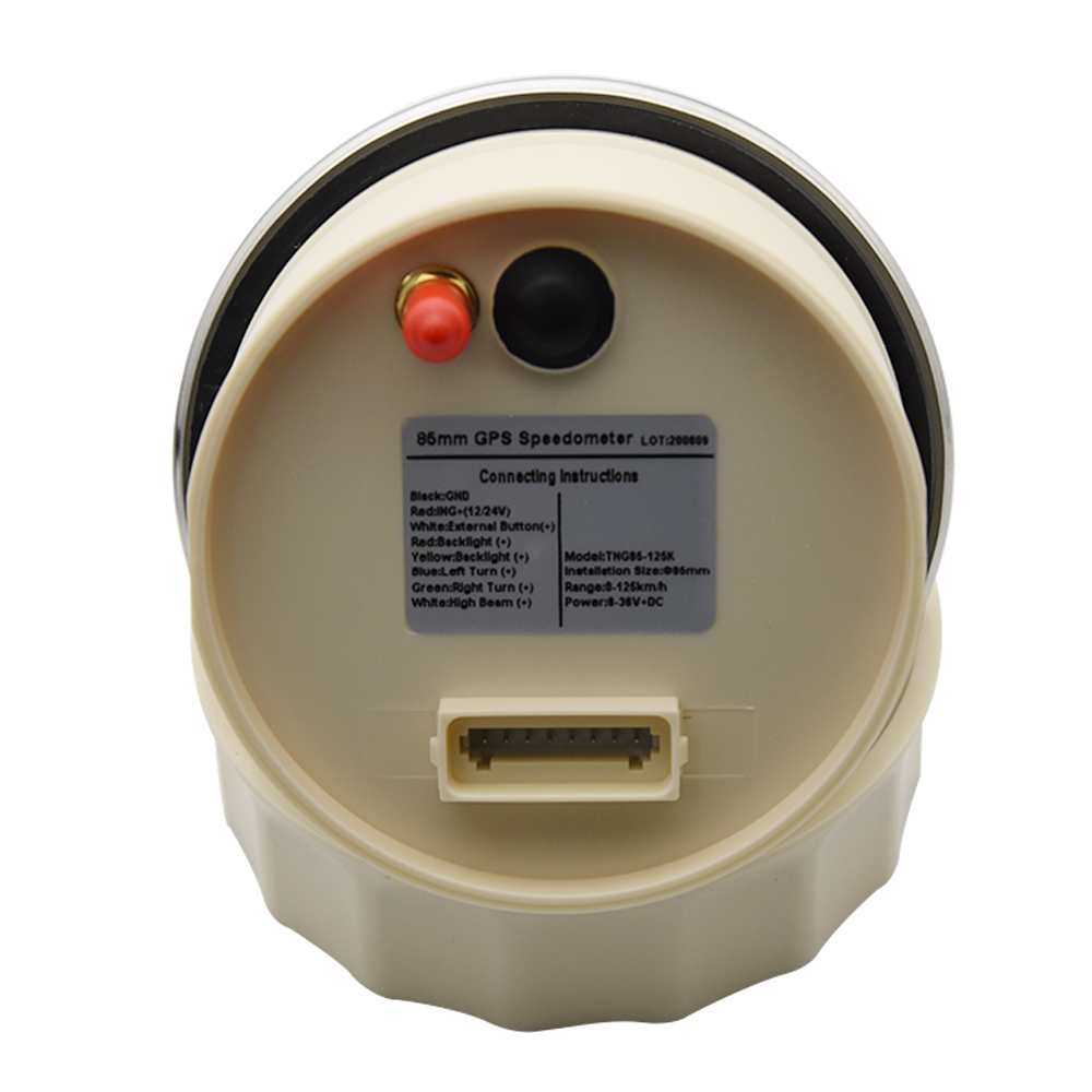 Velocímetro GPS impermeable para motocicleta, velocímetro de 85mm, 125/200 km/h, 160mph, para nieve, ATV, UTV, kilometraje Total ajustable, 12V, 24V, coche marino