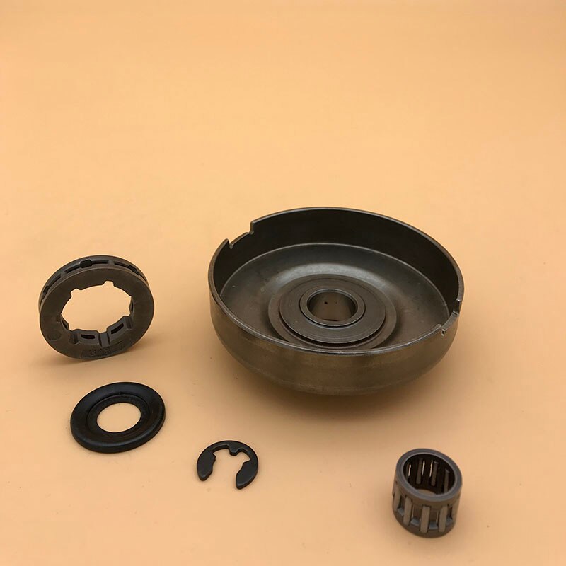 Hundure 3/8 "7 T Clutch Drum Tandwiel Lager Washer Clip Kit Voor Husqvarna 365 362 371 372 Xp 372XP kettingzaag Onderdelen