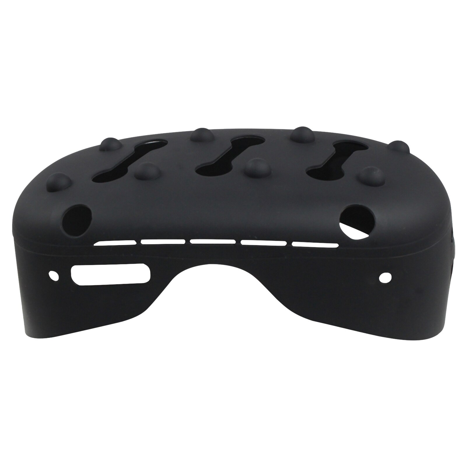Vr Helm Beschermende Front Cover Voor Oculus Quest 2 Vr Siliconen Anti-Throw Bescherming Case Headset Accessoires: Black