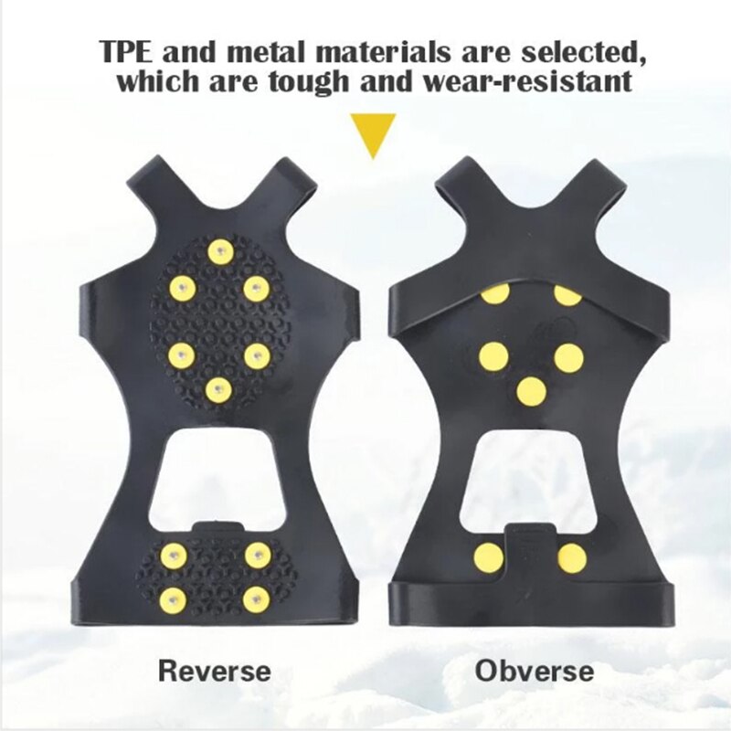 Siliconen Klimmen Antislip Schoen Grip Anti-Slip Sneeuw Ijs Klimmen Schoen Spikes Grips YS-BUY