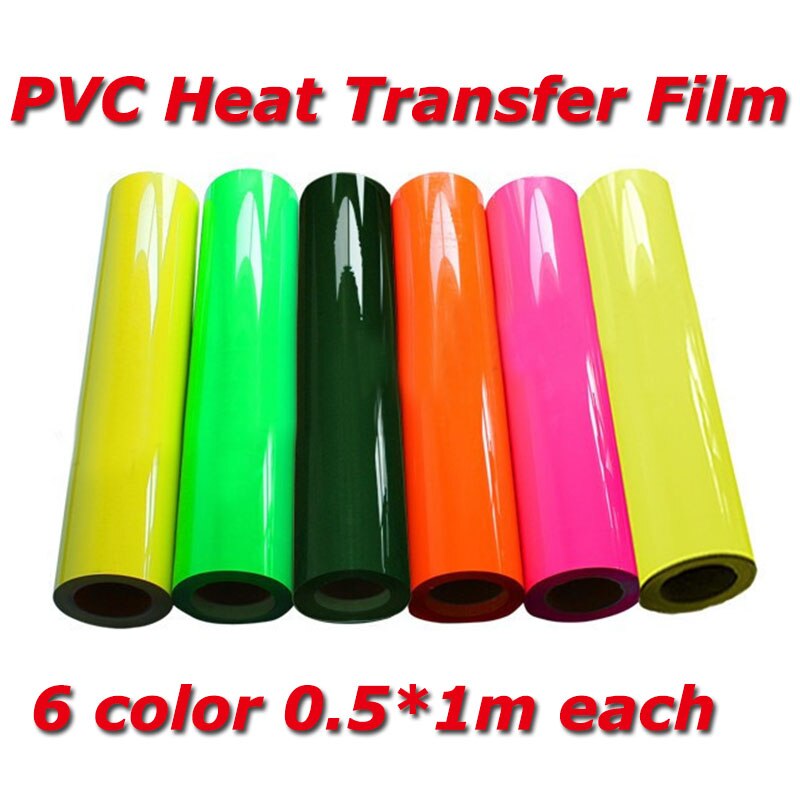 Heat Press Transfer PVC Vinyl Film / Heat Transfer Film Total 1*6M=One