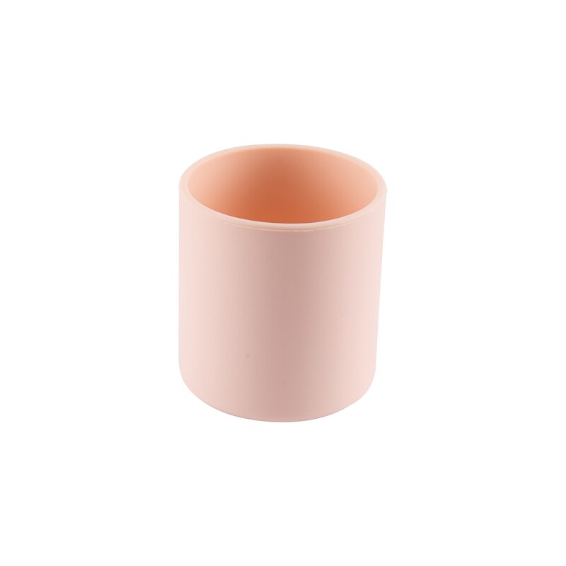 10 Kleuren Baby Leren Drinken Cup Baby Drinken Training Water Siliconen Cup Bpa Gratis Food Grade Hittebestendige siliconen Cups: peach