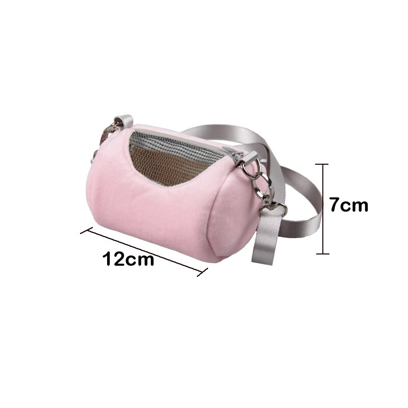 Portable Rodent Rat Cage Bag Travel House Shoulder Strap Detachable Breathable Mesh Hamsters Carrier Bags Pet Supplies