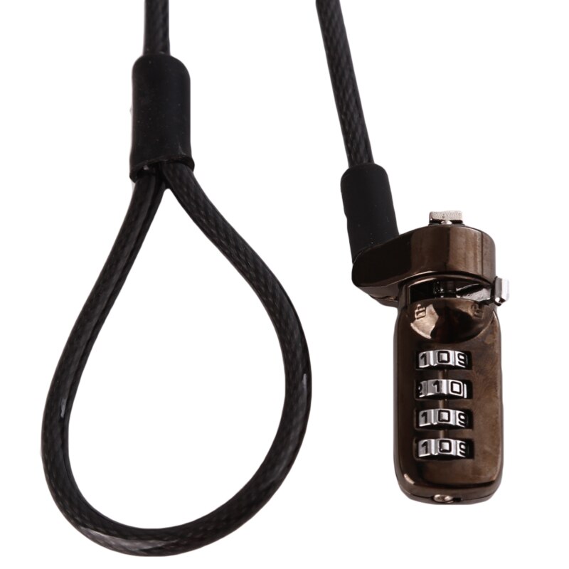 Laptop Lock Anti Theft Key Computer Notebook Travel 4 Digit Monitor Anti-Theft Lock Security Cable Chain