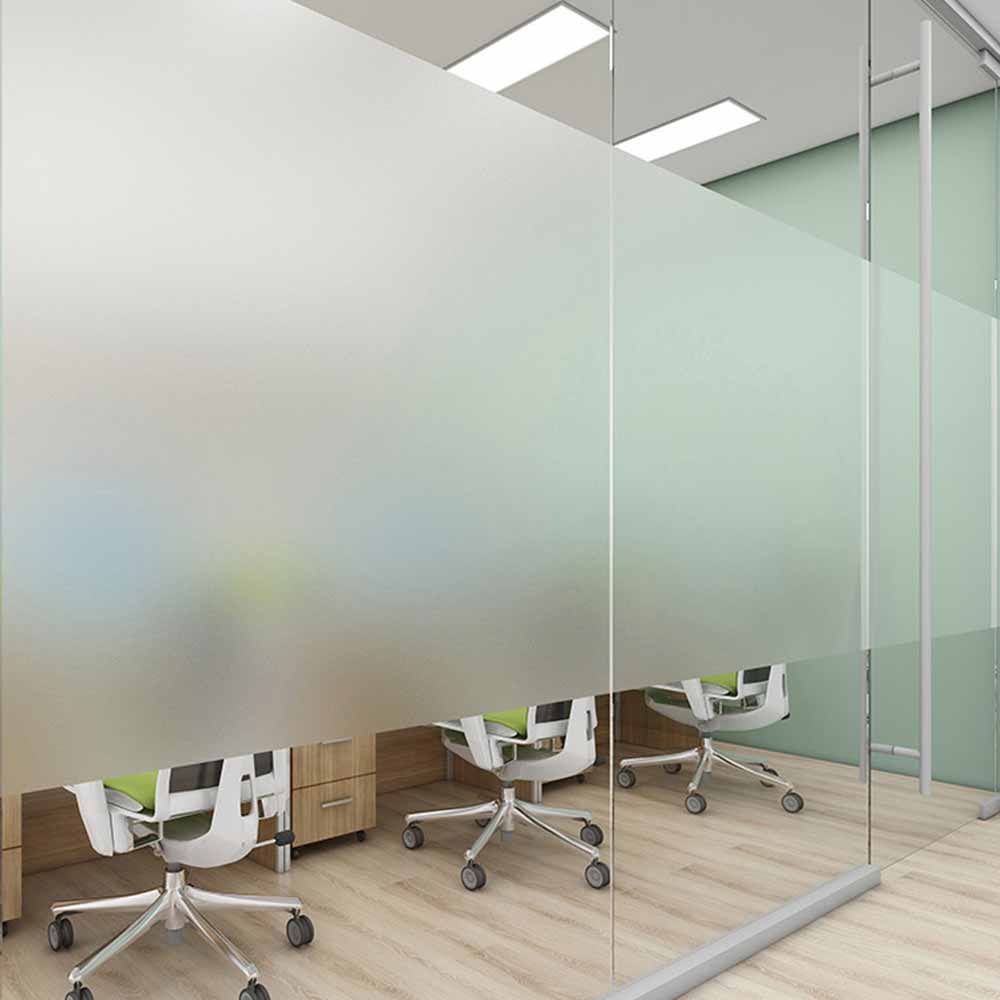 45x200cm Matte Window Film Stained Glass Decorative Window Sticker Privacy Frosted Self Adhesive Film Window Decal For Glass