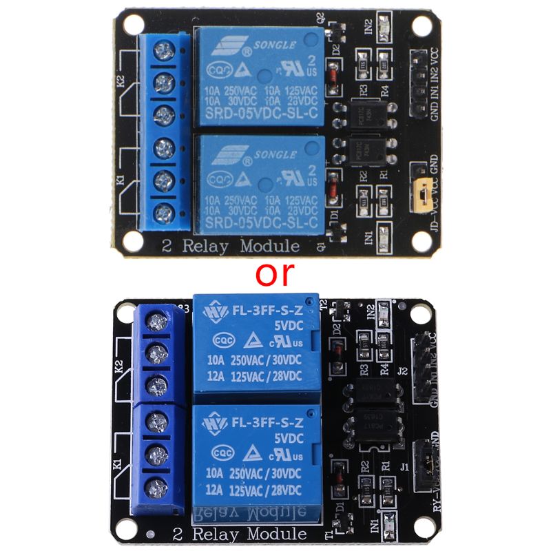 2 Channel DC 5V Relay Switch Module For Raspberry Pi ARM AVR DSP